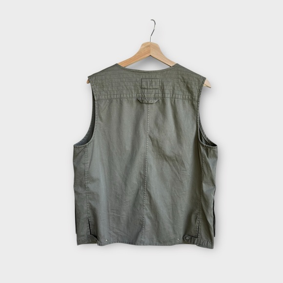 Ralph Lauren Vintage Tactical Cargo Pocket Fishing Vest in Green, size M - Picture 2 of 6